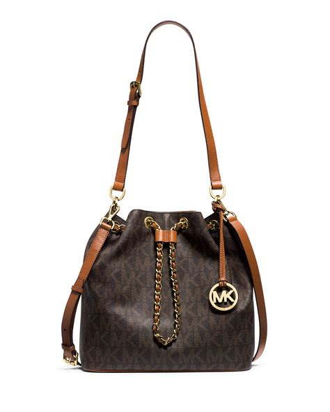 michael kors frankie drawstring bag|Michael Michael Kors Leather Frankie Drawstring Bag.